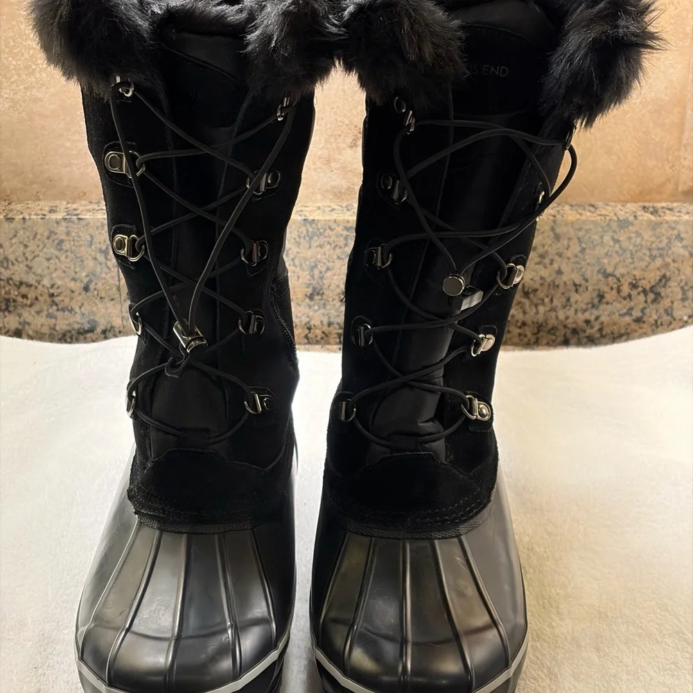Land's End Quilted Boots
